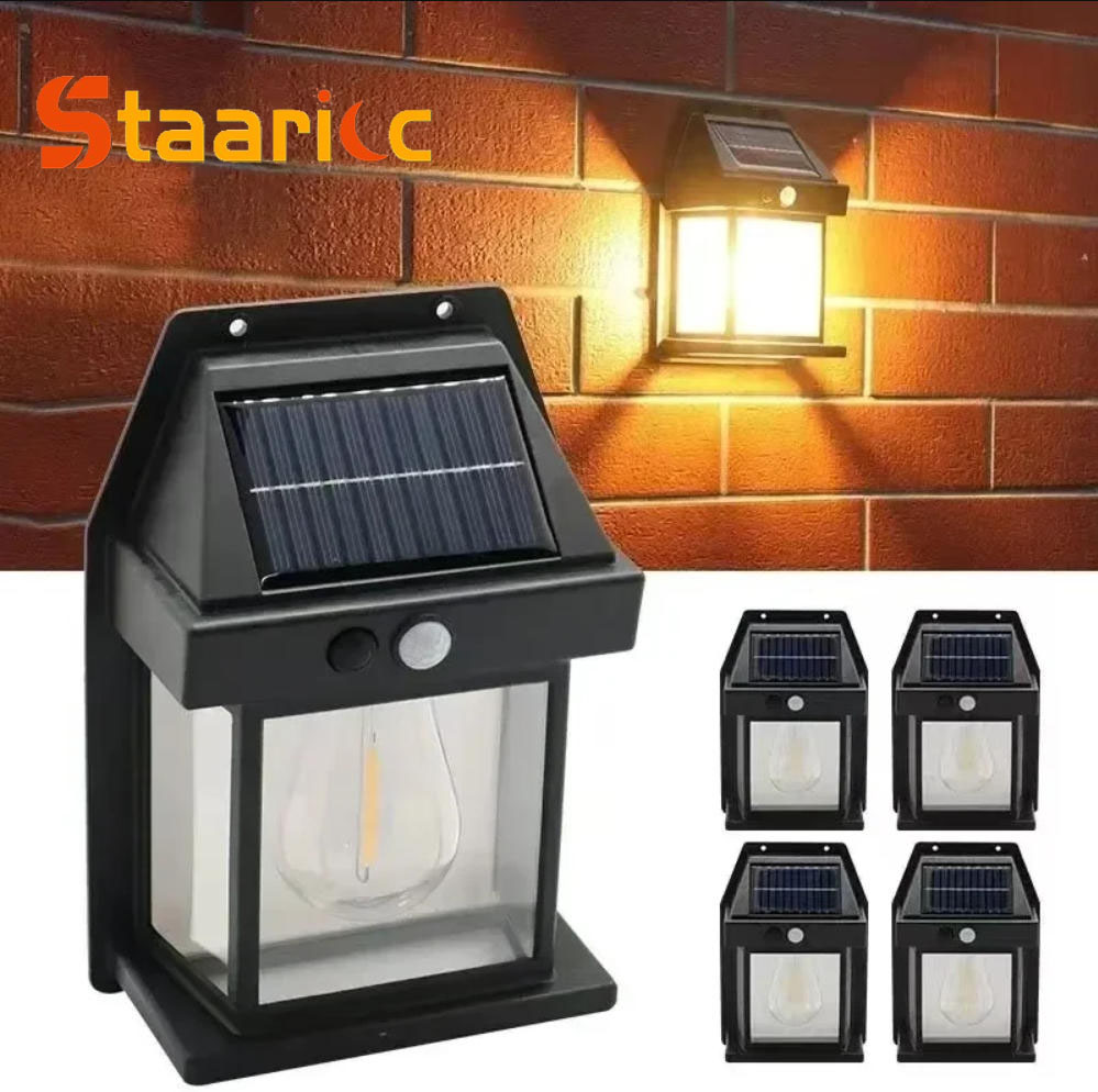 Waterproof Junction Box Solar - Lámpara Solar de Pared para Exteriores