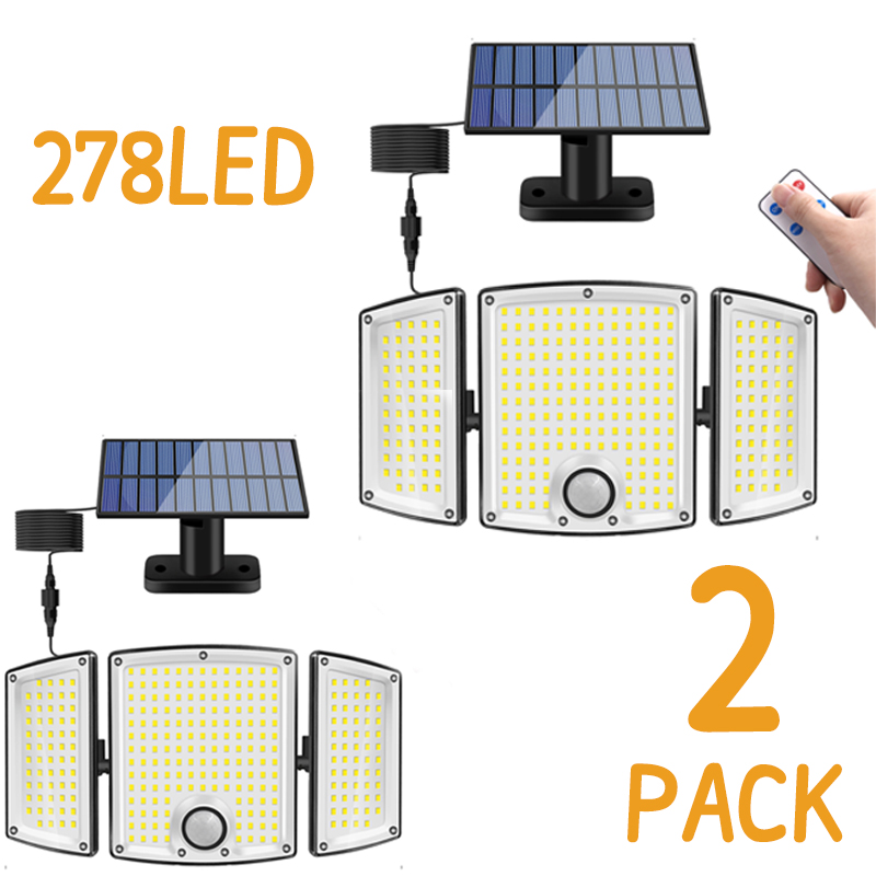 Waterproof Junction Box Solar - Lámpara Solar LED para Exteriores, 278