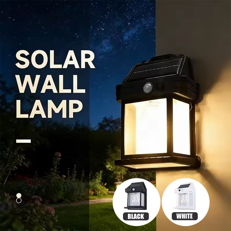 Waterproof Junction Box Solar - Lámpara Solar de Pared para Exteriores,