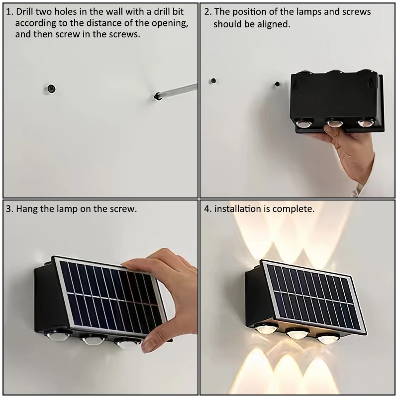 Lámpara de Pared Exterior LED  - Waterproof Junction Box Solar reseña y precio