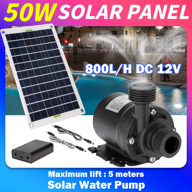 Bomba sin escobillas de bajo r - Solar Pool Pump Kit reseña y precio
