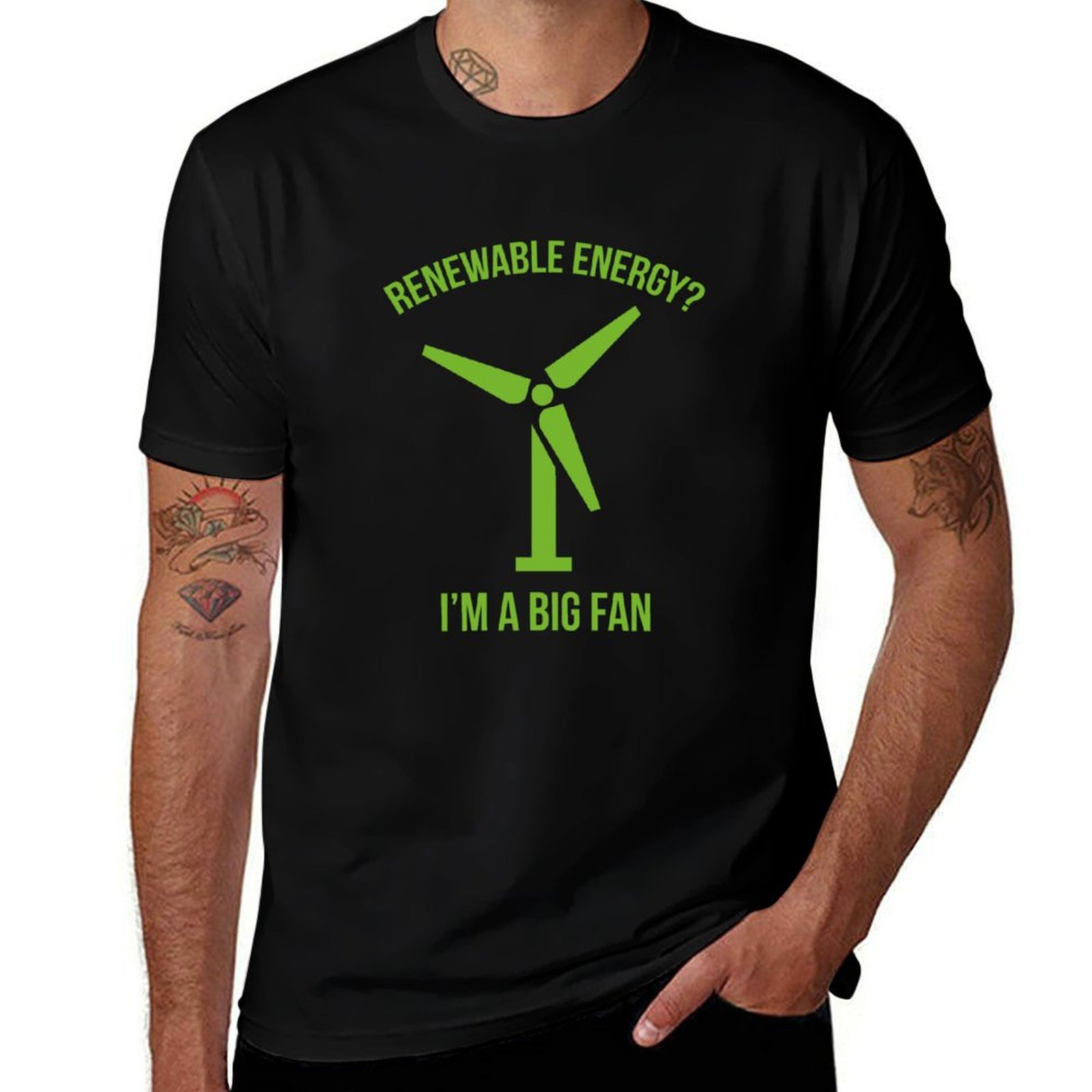 Camiseta de energía renovable  - Renewable Energy Graphics reseña y precio