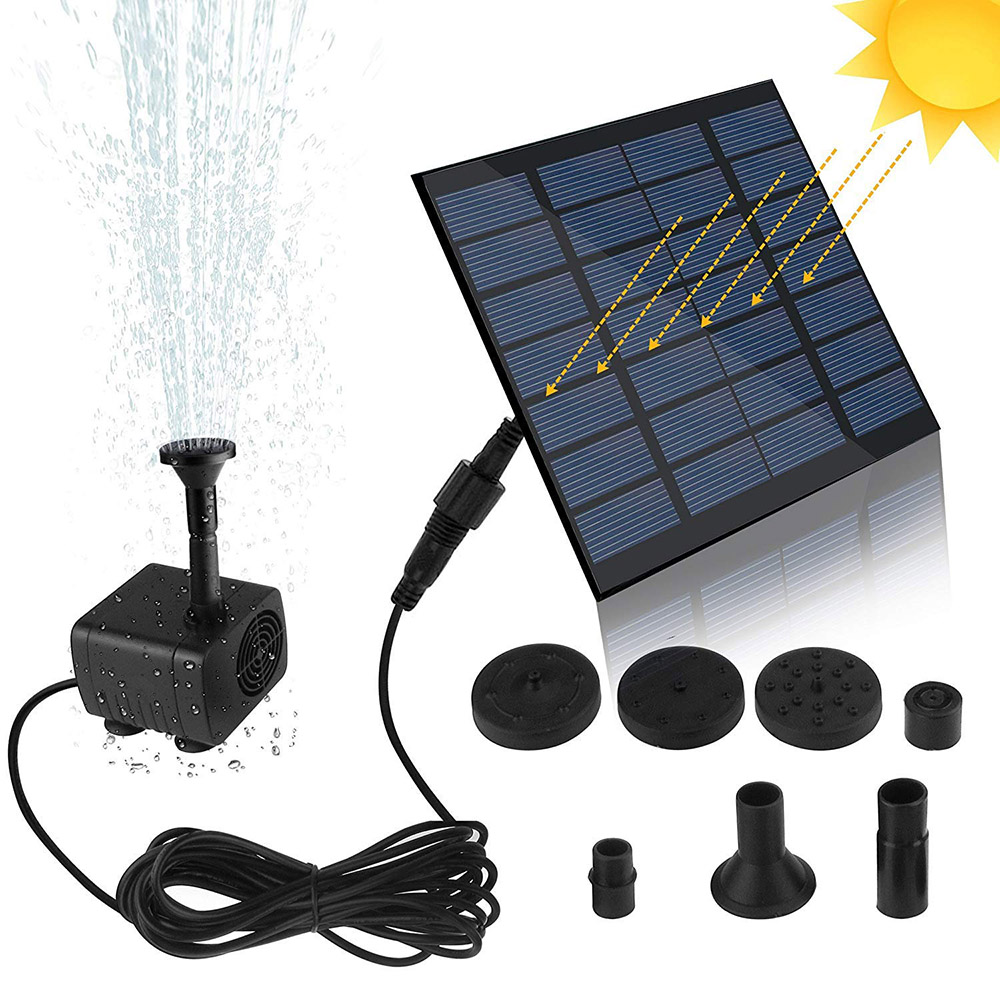 Mini bomba de Fuente Solar, Ki - Solar Pool Pump Kit reseña y precio